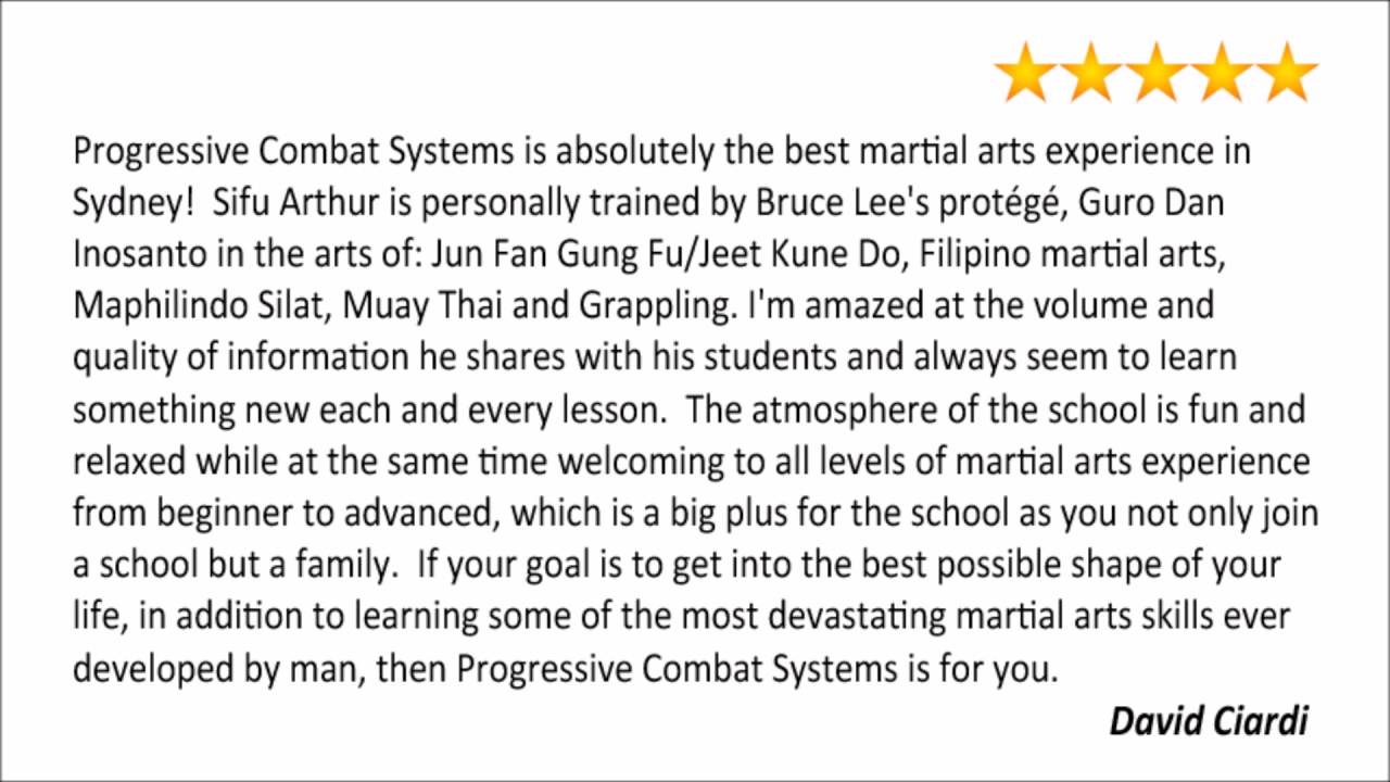 Jeet Kune Do Sydney - Reviews