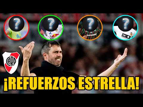 ⭐ ¡REFUERZOS ESTRELLA en RIVER! ⭐ | Los 4 JUGADORES de JERARQUÍA que quiere COUDET en este MERCADO
