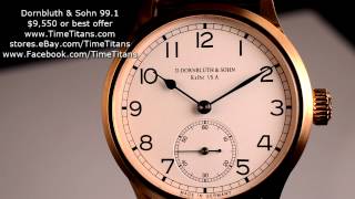 D. Dornbluth & Sohn 99.1 18K Rose D Quattro Arret Xl Seconds