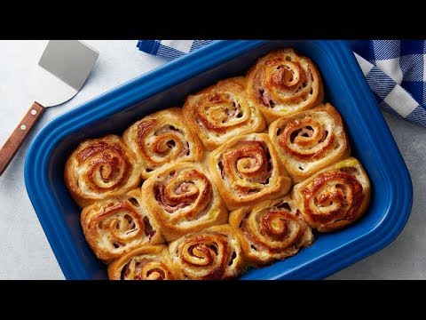 Easy Italian Crescent Roll-Up Sandwiches | Pillsbury Recipe - YouTube