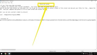 Blind Eye Locker ransomware removal.