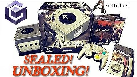 RESIDENT EVIL 4 LIMITED EDITION SEALED NINTENDO GAMECUBE CONSOLE UNBOXING!