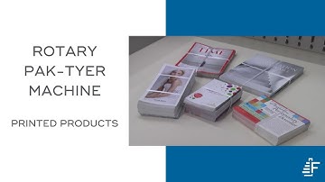 Printed Products Bundled Using Felins RPT Rotary Pak Tyer Tying Machine