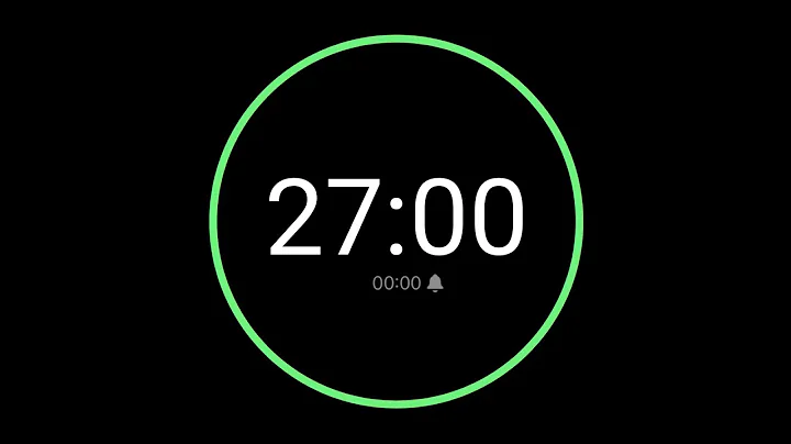 27 Minute Countdown Timer with Alarm / iPhone Timer Style