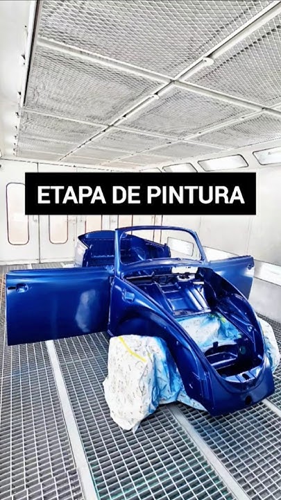 Admire o resultado impecável dessa etapa de pintura na cor Azul Belize nesse Fusca 1981! 💙😱✨️🇧🇷