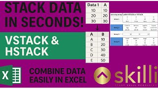 Famous Excel VSTACK & HSTACK: Combine Data in Seconds - no copy-paste Wealth