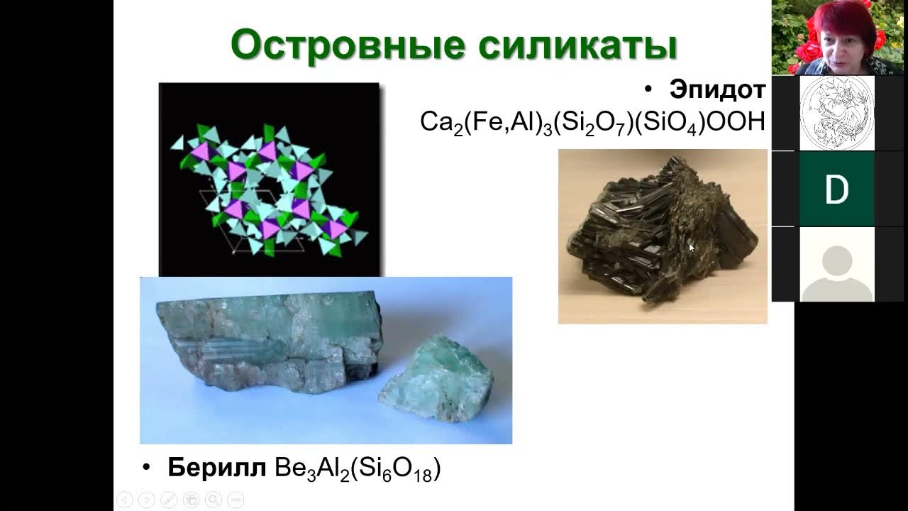 Силикатные соединения кремния