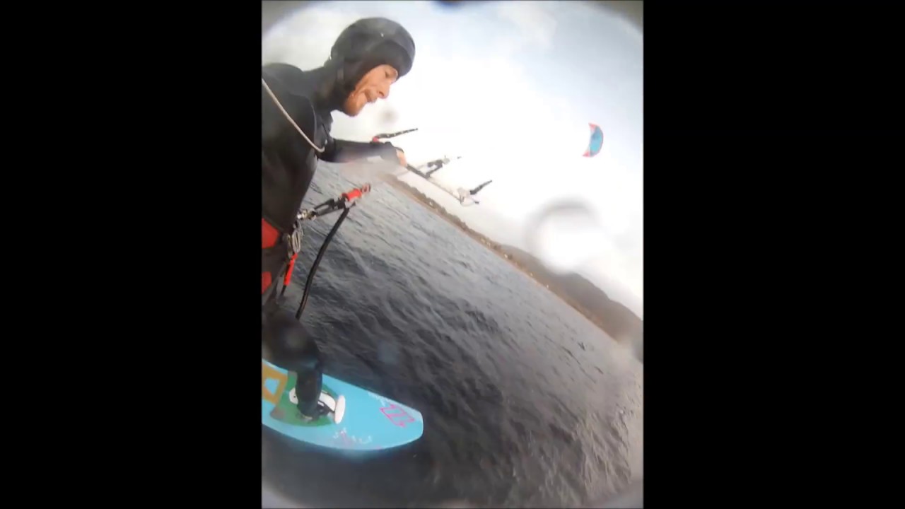 DIY hydrofoil kiteboard 9th session YouTube