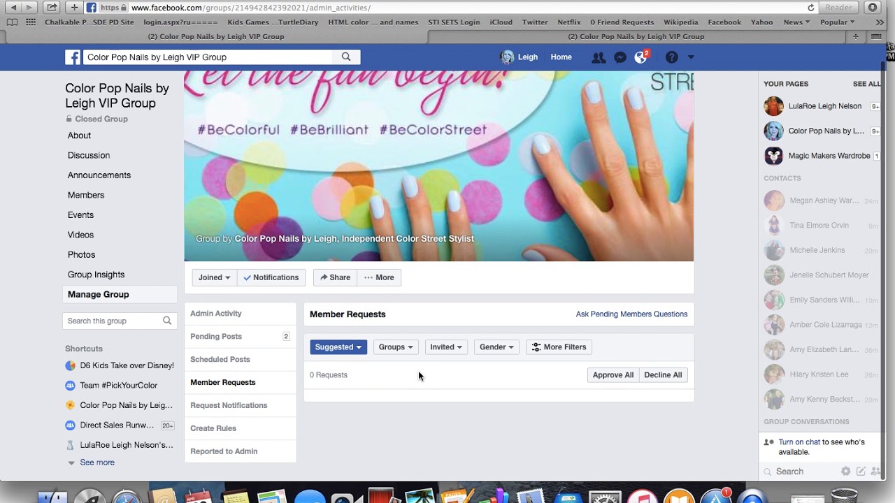 How To Make Your Color Street Facebook Vip Group Youtube