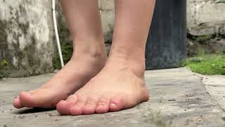 Walking Through My Garden My Dirty Feet