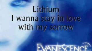 Lithium - Evanescence (lyrics)