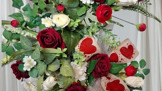 How to make an Artificial Valentines Arrangement