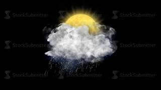 Sun Rain Snow, Weather Forecast Icon with Alpha Channel Sun Rain Snow, Weather Forecast Icon with Alpha Channel