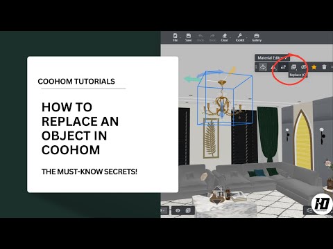 Coohom Tutorial for Beginner| How to replace an object in Coohom in just a few simple steps