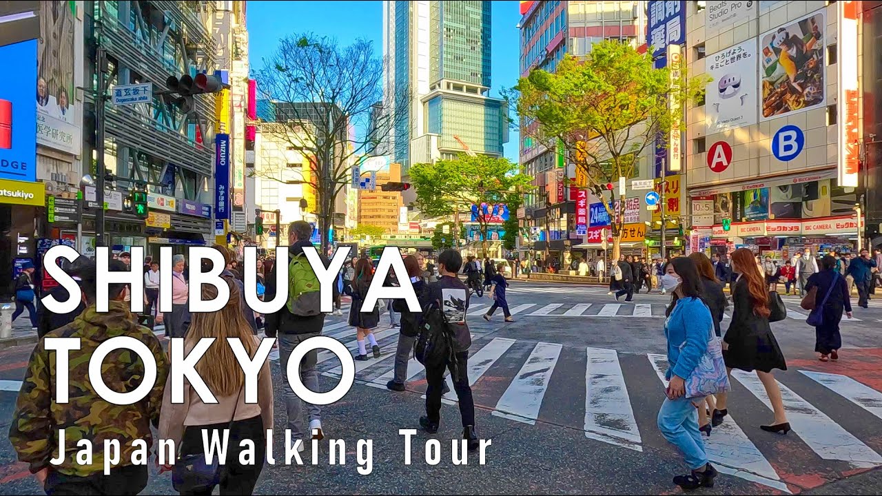 Tokyo, Japon | Shibuya | Visite à Pied 4K