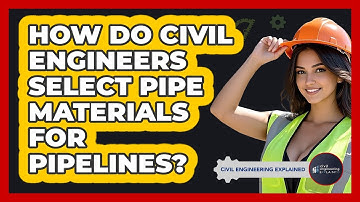 How Do Civil Engineers Select Pipe Materials For Pipelines? - Civil Engineering Explained