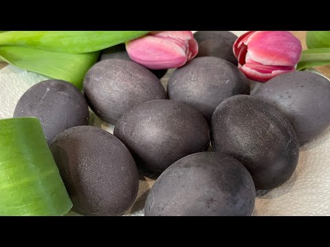 კვერცხის შეღებვა ღვინით #აღდგომა