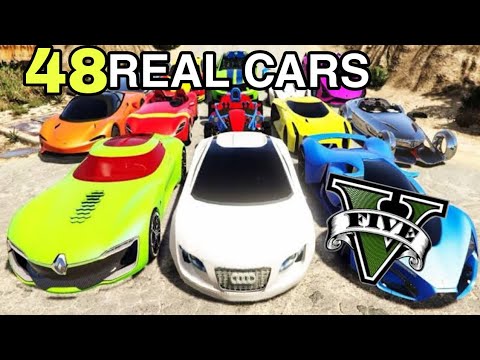 HOW TO INSTALL REAL CARS PACK IN GTA 5 | GTA 5 KORN 48 CAR PACK | GTA 5 ...