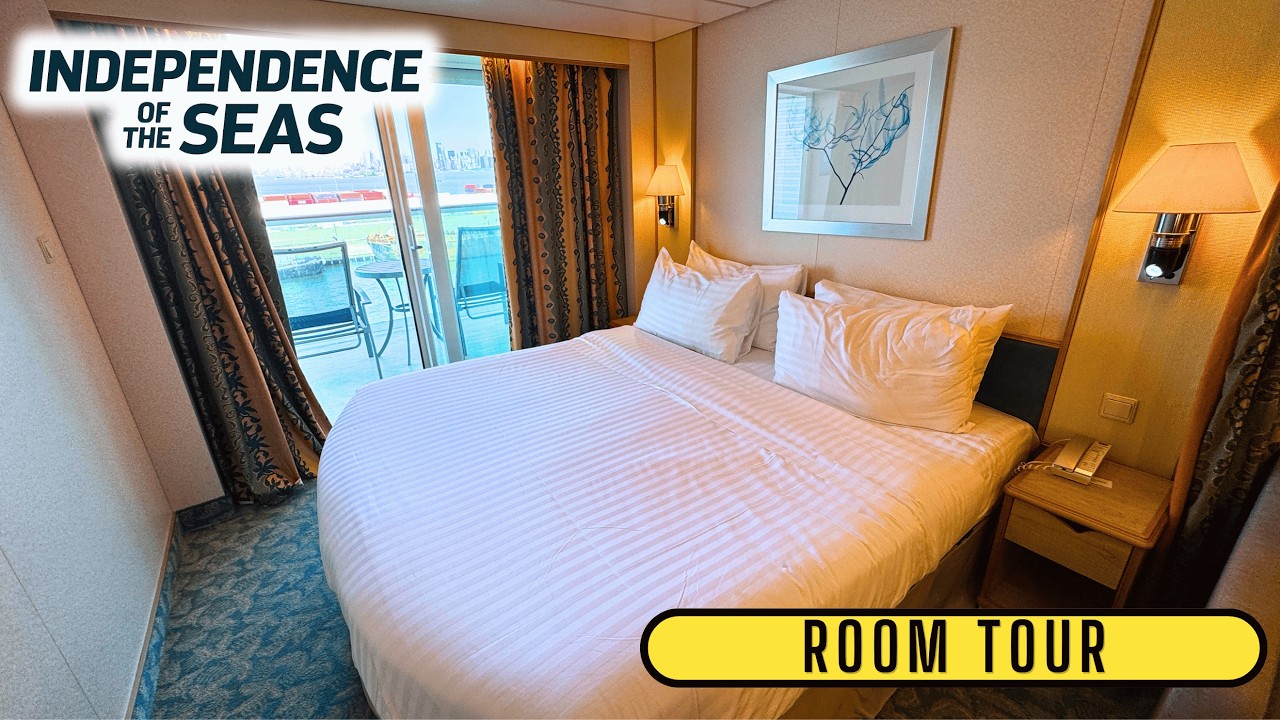Royal Caribbean Independence of the Seas Oceanview Balcony Cabin Full Tour
