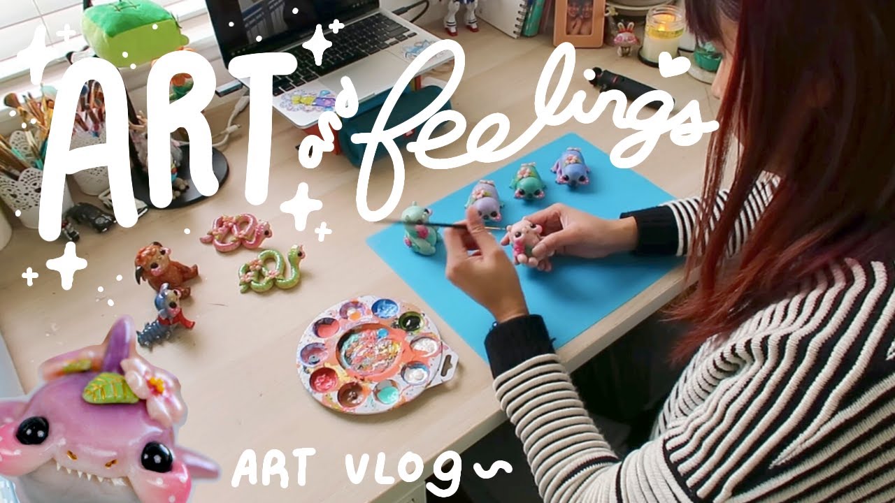 Running a small art business takes hard work and love ♥︎ art vlog - YouTube