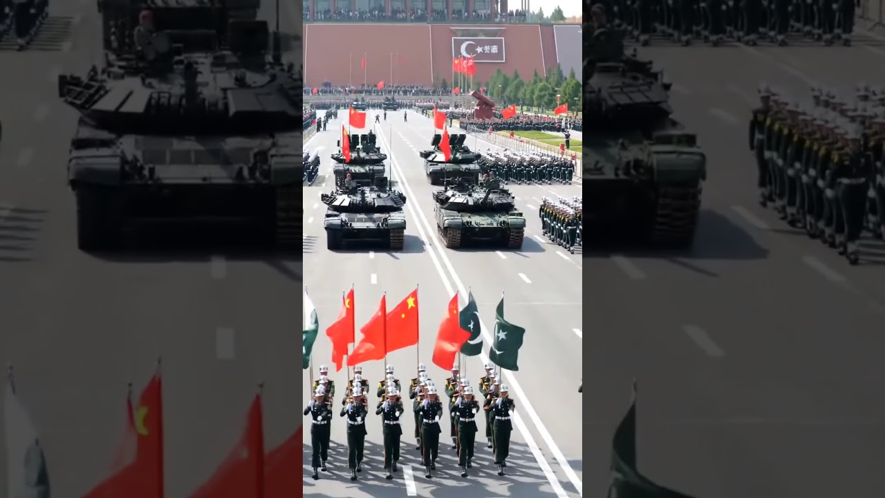 Pakistan, China & Türkiye Joint Military Formation – Power March with Drum Beats