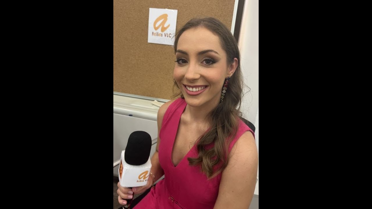 Fallas VLC–A.Gómez entrevista Mar Vivanco i Marco, Plaça Dr Collado, Sector Seu – Xerea – Mercat