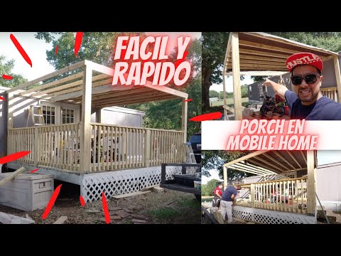 Video: ¿Cómo se construye un porche para una casa móvil?