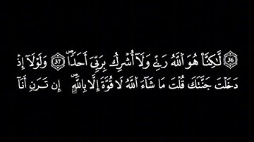 سورة الكهف كاملة _ ياسر الدوسري/شاشة سوداء/