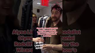 ALYSA LIU MET HARRY POTTER #alysaliu #danielradcliffe #harrypotter #olympics #holdmedal