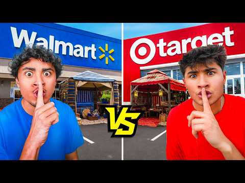 OVERNIGHT SURVIVAL Challenge Target VS Walmart 