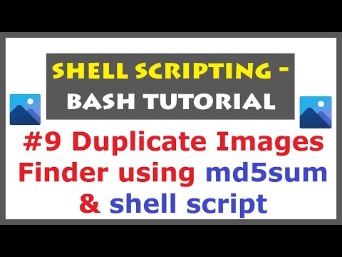 Shell Scripting Tutorial for Duplicate Images Finder | Linux Commands for md5sum
