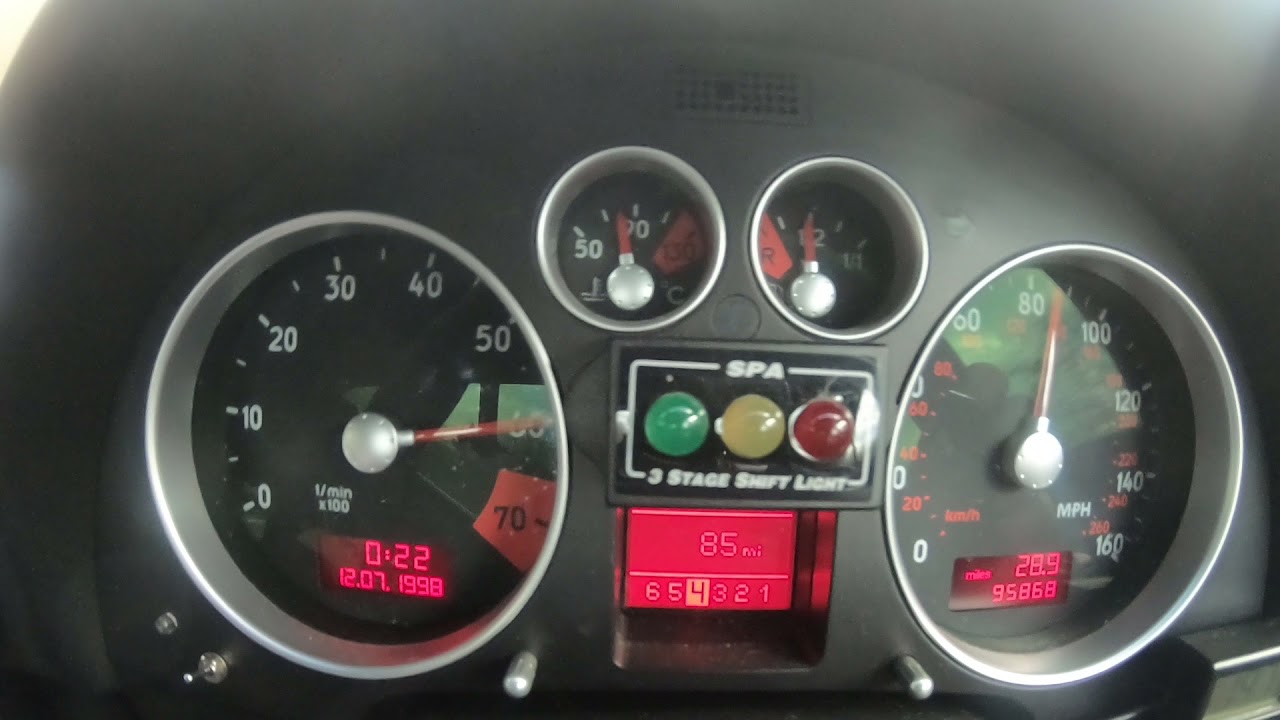 Acceleration run 1.4 bar on stock DSG mapping.