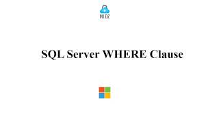 SQL Server WHERE Clause