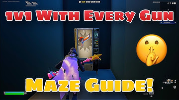 Fortnite 1v1 With Every Gun - How To Get Sherifs Pistol😱(Maze Guide)!