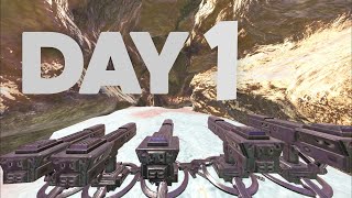 Day 1 Building in the Best Rathole in ARK!