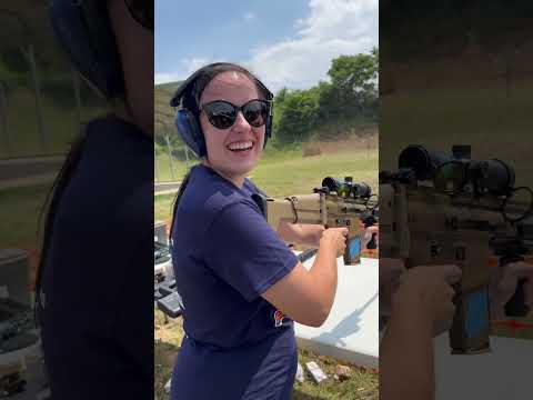 HER FIRST TIME SHOOTING A SCAR! #arm4 #shorts