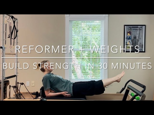 33-Minute Reformer Pilates Workout Using Hand Weights | Intermediate Level