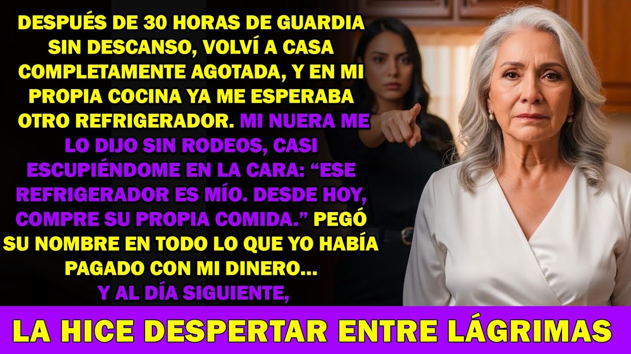 Tras 30 horas de guardia exhausta, mi nuera me prohibió comer en mi propia casa… y decidí