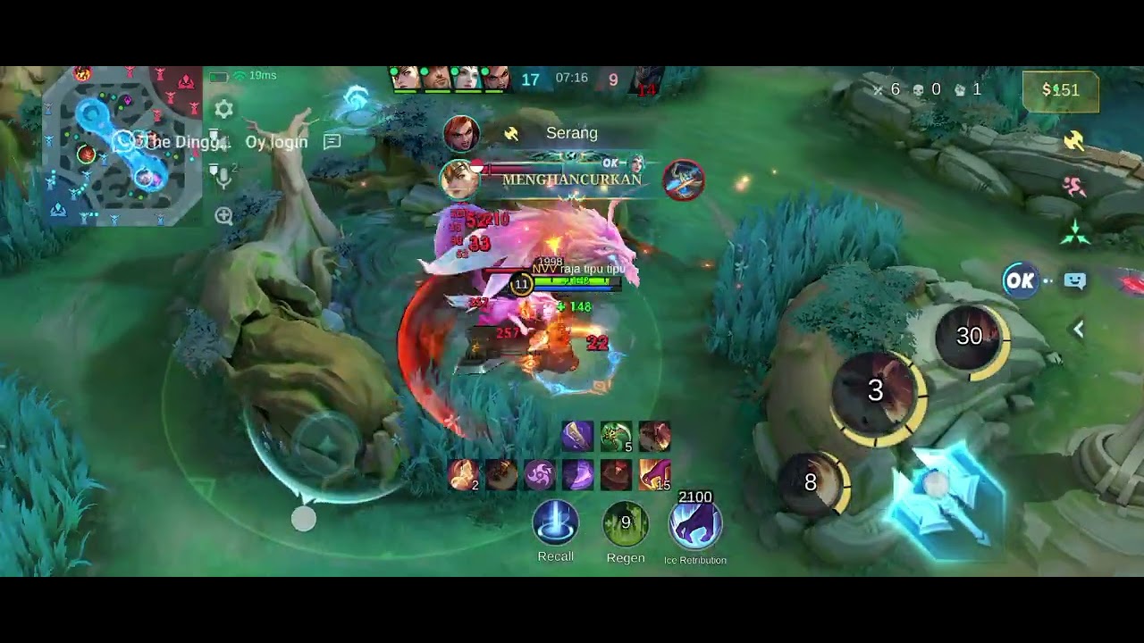 Bosen main Roblox jadi main ml aja