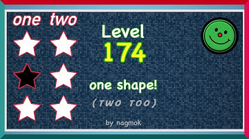Brain It On! Level 174 one shape! two too by nagmok