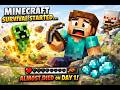 Minecraft Survival Started… and I Almost Died on Day 1 😱