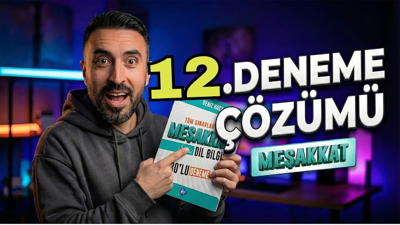 MEŞAKKAT DİL BİLGİSİ DENEME SORU ÇÖZÜMÜ 2026 (12.Deneme) / TYT-KPSS-MSÜ