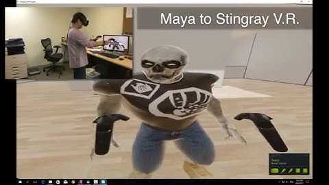 Easy to create V.R. charactor animaton with Maya & Stingray