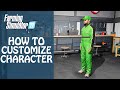 HOW TO CUSTIMIZE YOUR CHARACTER in Farming Simulator 2022 - New Option in FS22 | It&#39;s Pretty Cool