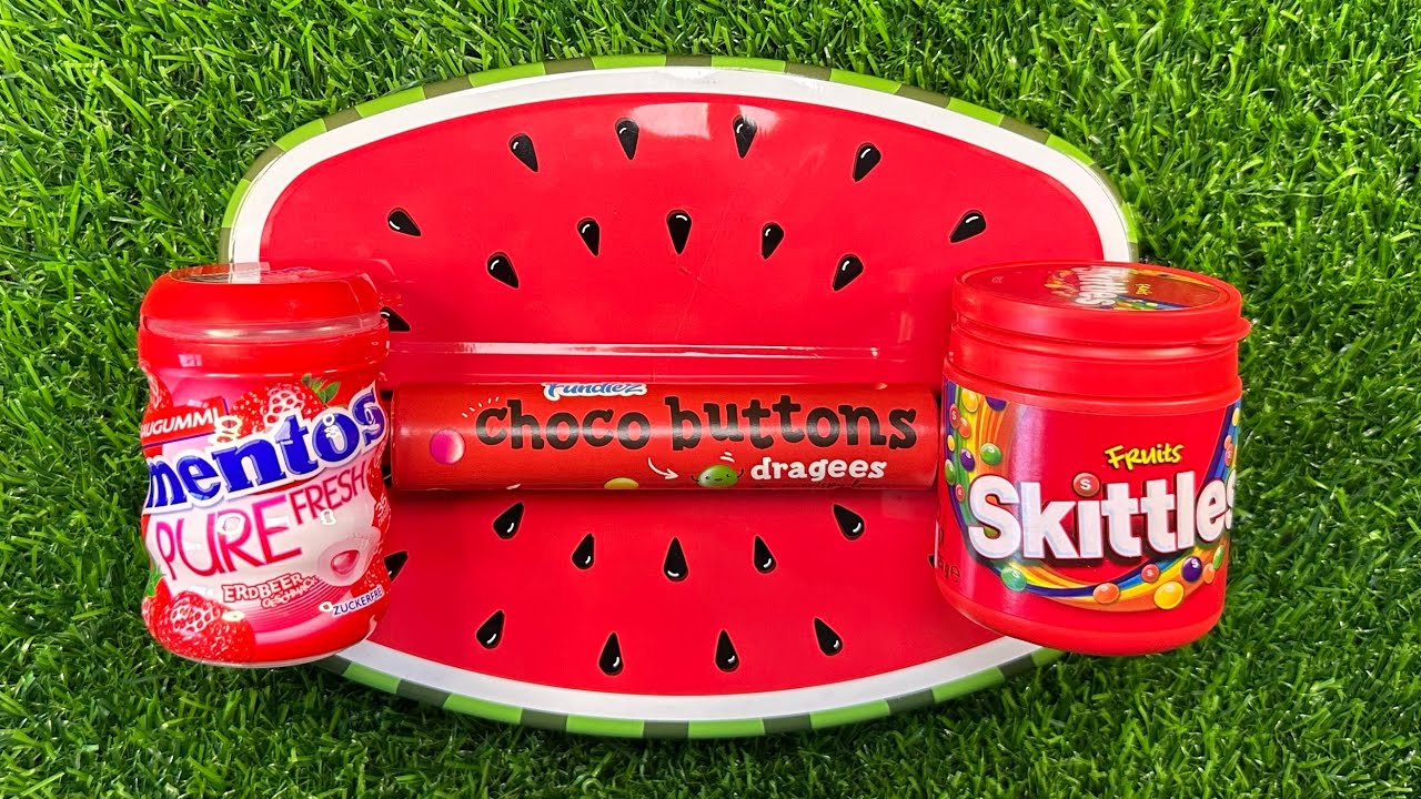 Unwrapping Choco Buttons, Mentos & Skittles 🍬 ASMR 