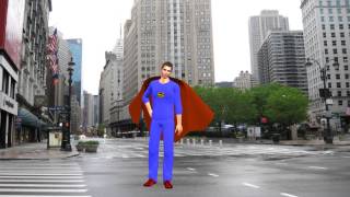 Superman Chuck: iClone Demo (physics cloth for clothing) screenshot 4