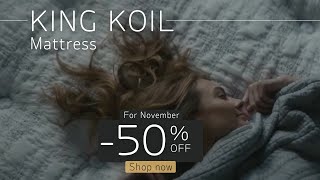Discover King Koil mattresses with 50% OFF - Make My Bed