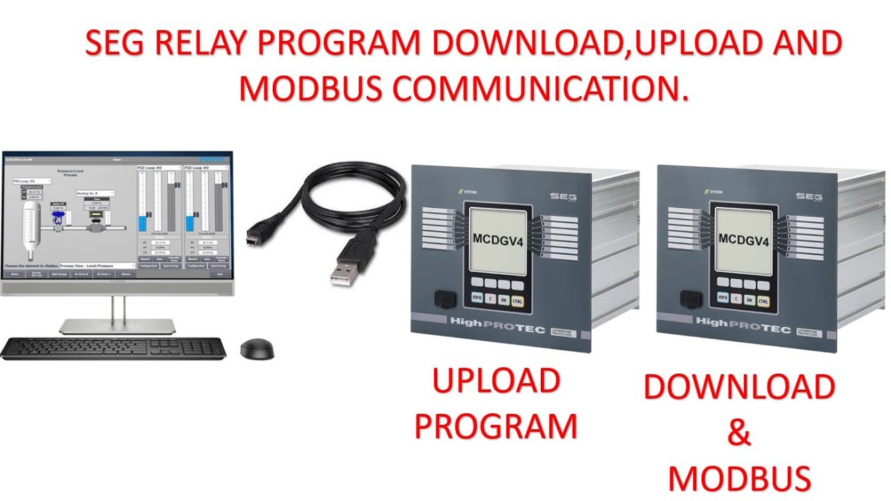 MCDGV4 program Upload,Download and Modbus Confriguration 