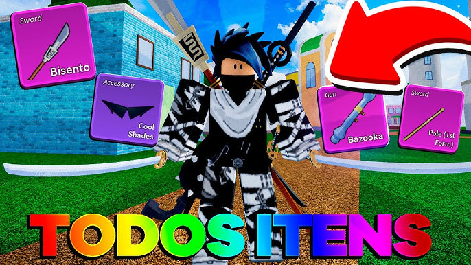 Peguei TODAS AS ESPADAS do SEA 1 no Blox Fruits #roblox #bloxfruits