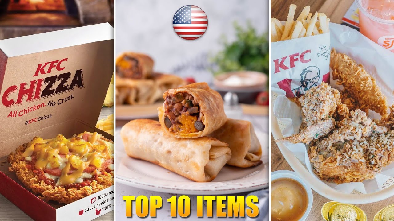 TOP 10 KFC Foods You Will Not Get In America YouTube